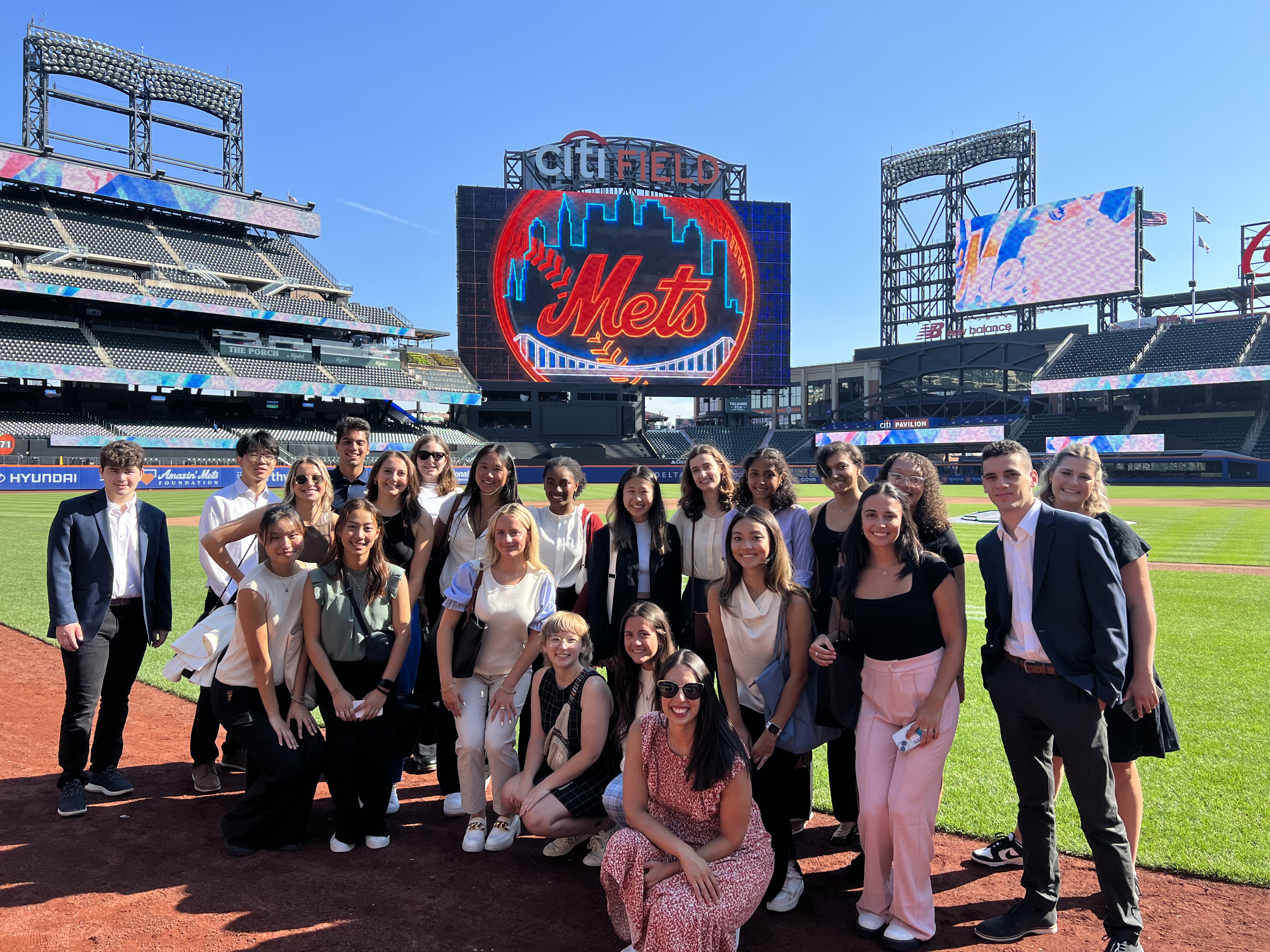 students on Citi Field - NY Mets